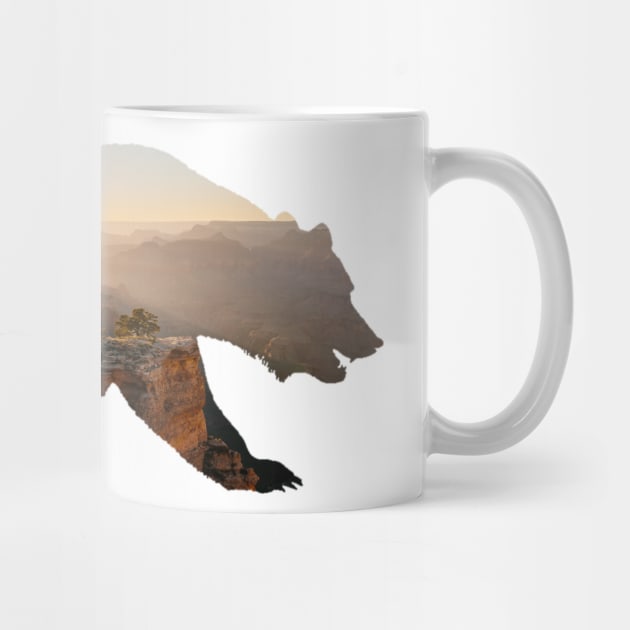 Grand Canyon Bear Silhouette by CorrieMick